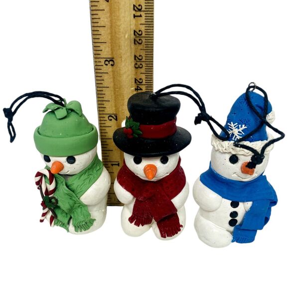 Christmas tree Ornament Lot Holiday Nativity Snowman Boots Pig Mouse Rat Vintage - Picture 6 of 16